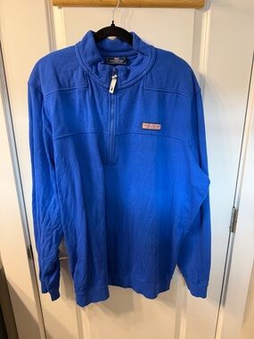 Vineyard Vines Men's Bright Blue Half-Zip Pullover